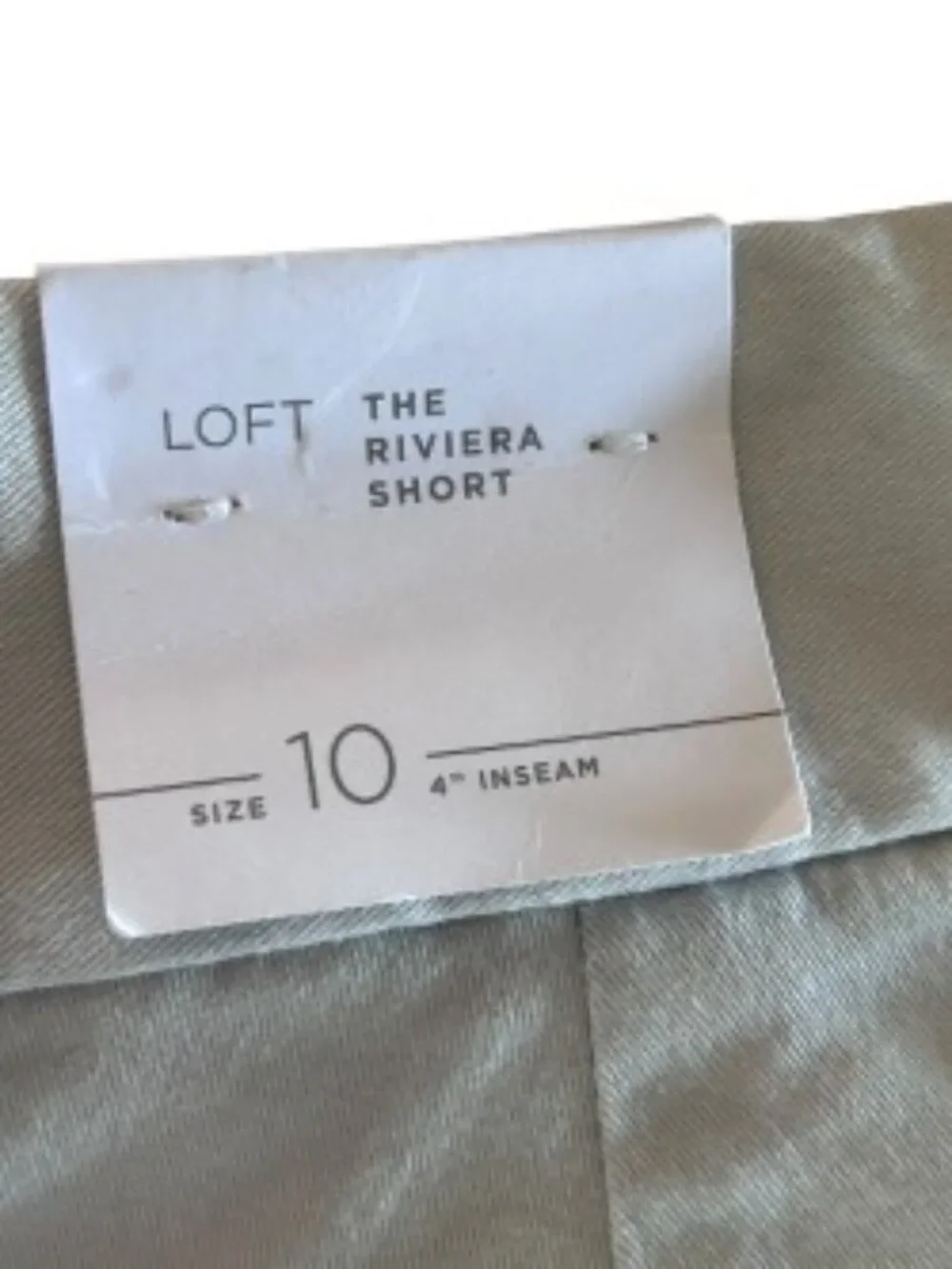 NWT Loft Grey Riviera Short 10